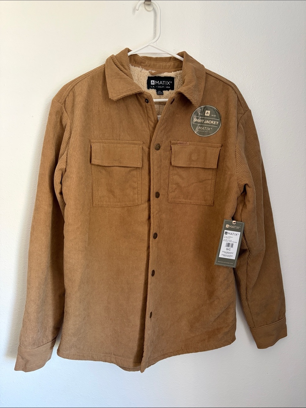 Matix Men's Corduroy Shirt Jacket - Brown